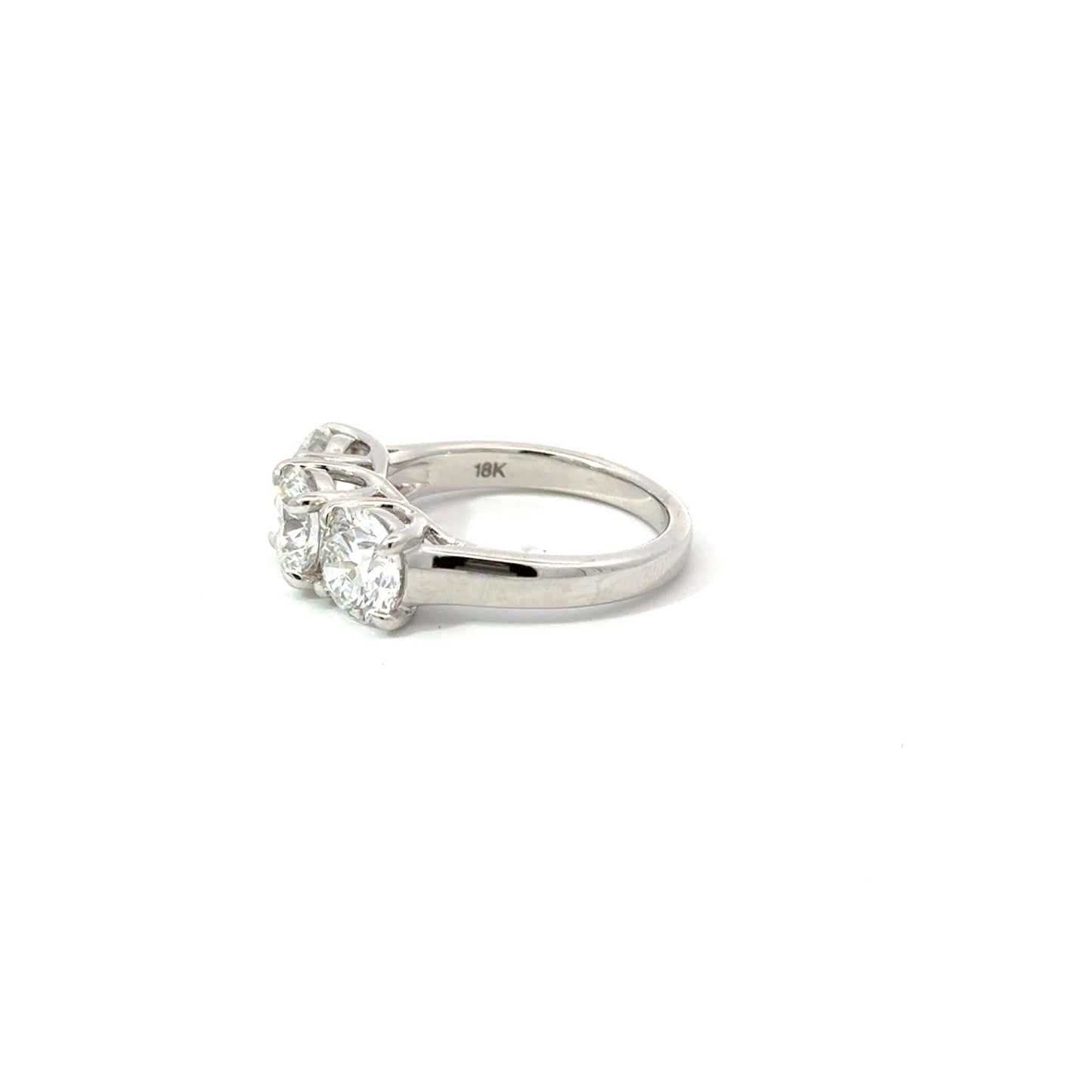 3 Stone Ring Setting | Round 1.09 D VS1 IDEXEX IGI