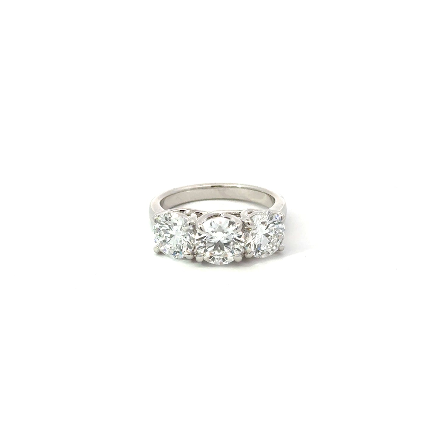 3 Stone Ring Setting | Round 1.09 D VS1 IDEXEX IGI