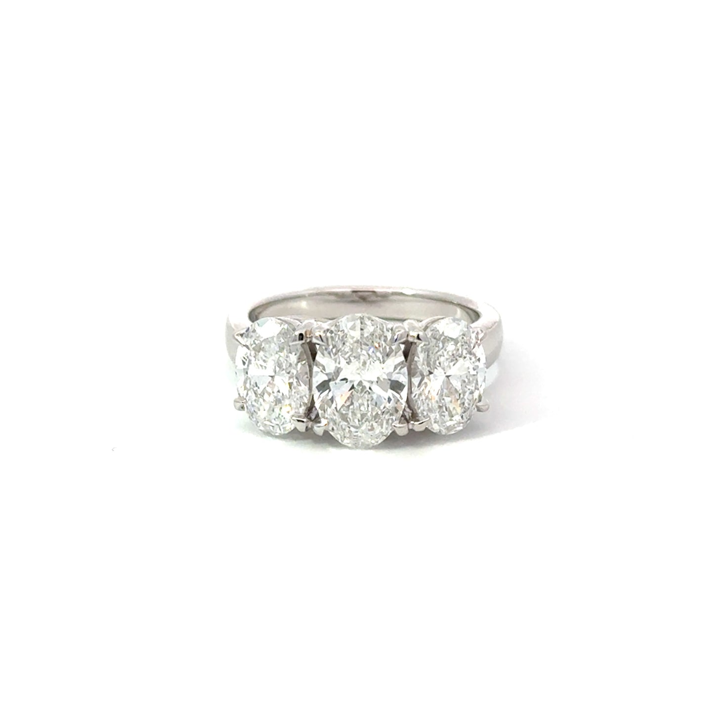 3 stone ring Setting | 1.56+1.06+1.05 D VS1 IDEXEX IGI