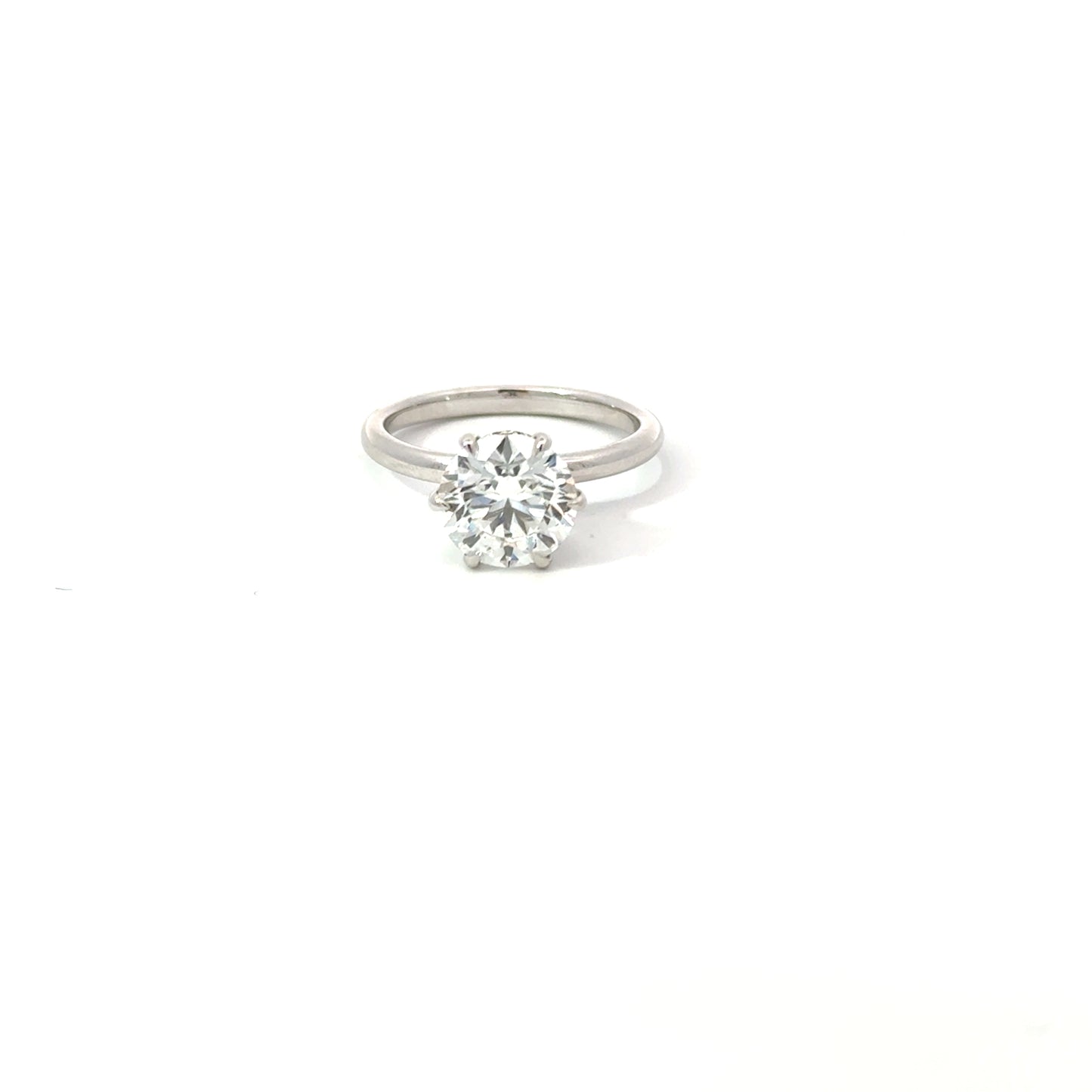 Round 2.01 E VS1 IDEXEX IGI | 18k White Gold | Wrap Around Halo