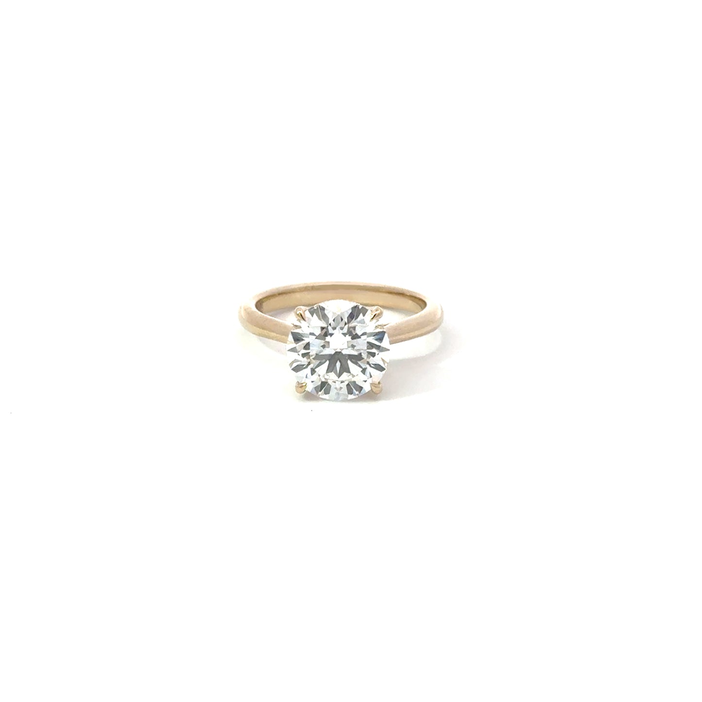 Round 3.00 น้ำ100 VS1 IDEXEX IGI | 18k Light Gold + Hidden Halo