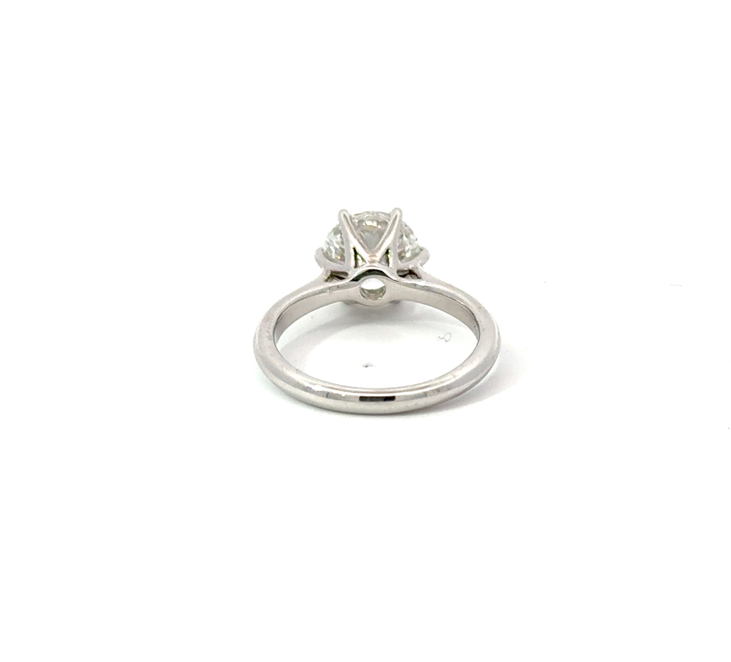 Round 2.00 F VS1 IDEXEX IGI | 18k White Gold + Cathedral 6 Prong